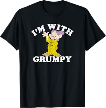 Disney Snow White & The Seven Dwarfs Dopey I'm With Grumpy T-Shirt