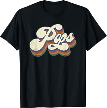 Pops Gifts Retro Vintage Father's Day Pops T-Shirt