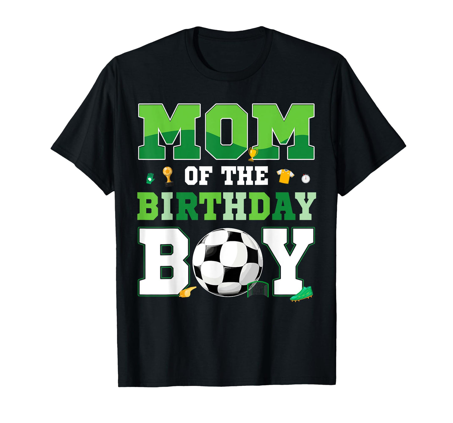 Dad And Mom Of The Birthday Boy Soccer Birthday Family T-Shirt