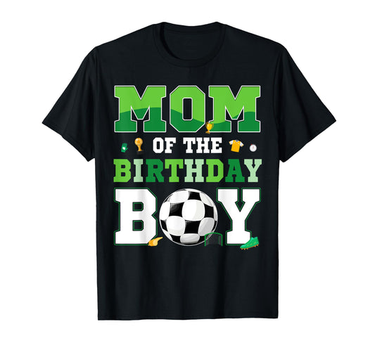 Dad And Mom Of The Birthday Boy Soccer Birthday Family T-Shirt