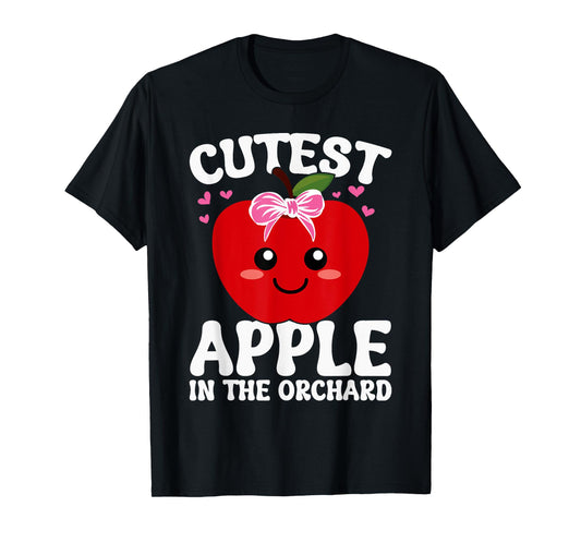Cutest Apple in the Orchard | Apple Picking Season 2024 girl T-Shirt