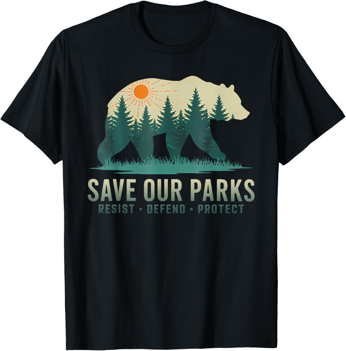 Save Our Parks Resist National Park Protect ALT US T-Shirt