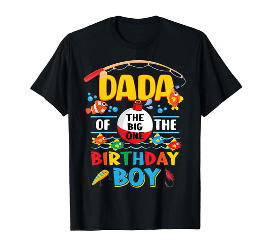 Dada of The Big One Fishing 1st Birthday Ofishally Family T-Shirt