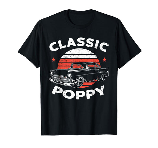 Poppy Vintage Retro Classic Funny Car Lover Enthusiast T-Shirt
