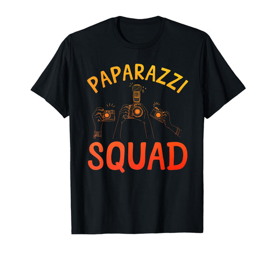 Paparazzi Design for Men Women Press Photographer Paparazzi T-Shirt