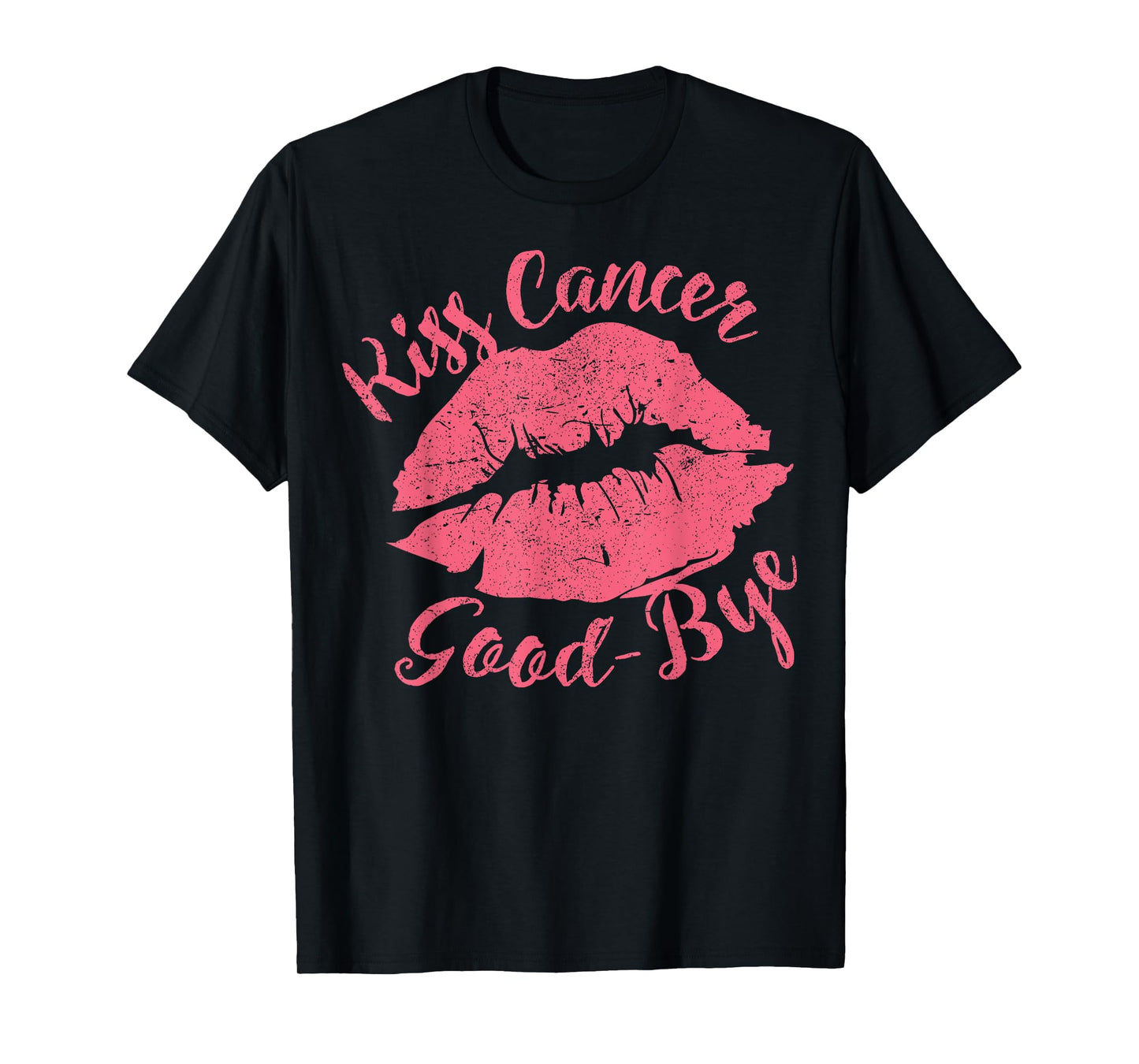 Kiss Cancer Goodbye Funny Breast Cancer Awareness T-Shirt