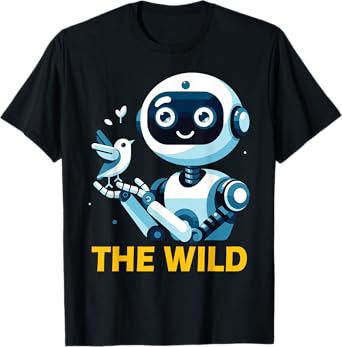 Wild Retro Vintage Machine ROBOT Art Science & Math Boy Kid T-Shirt