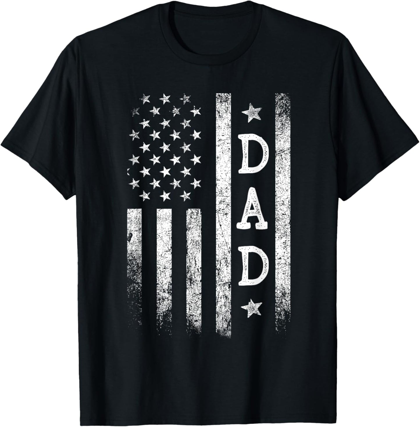 Dad American Flag Dad Gifts Patriotic Father's Day T-Shirt