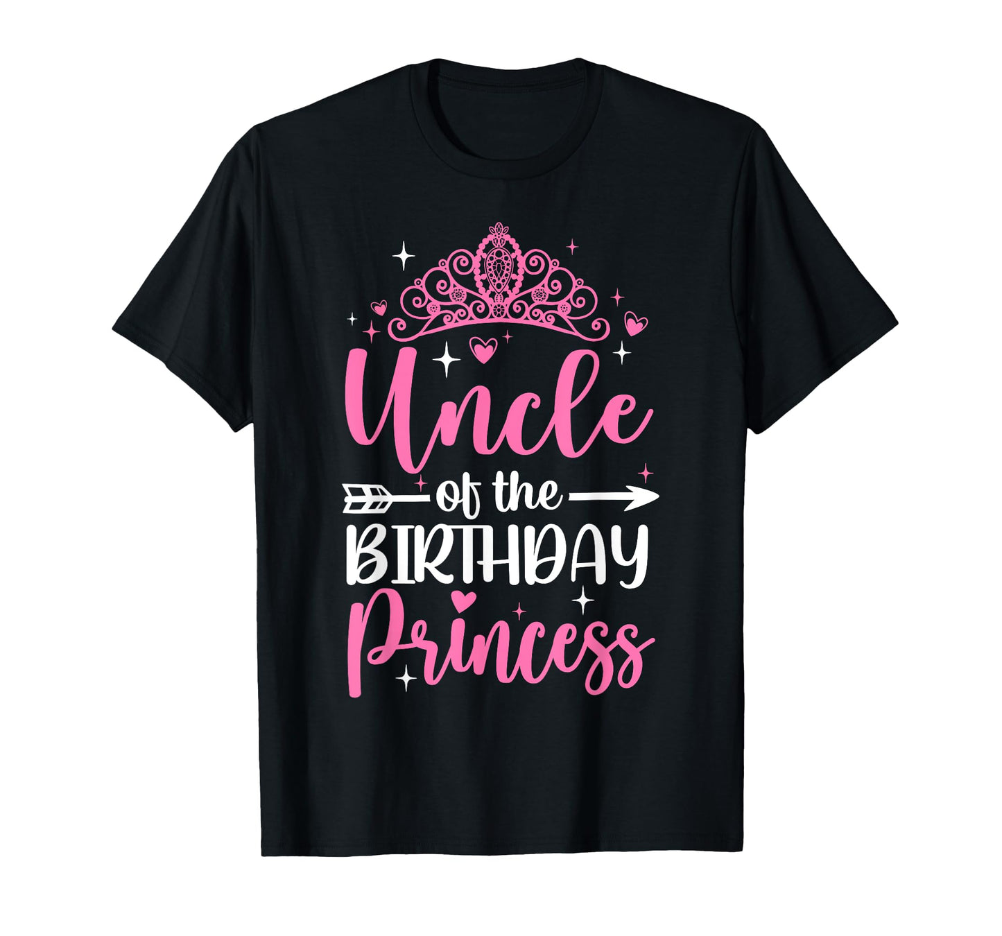 Uncle Of The Birthday Princess Bday Girl Kid Cute Family T-Shirt