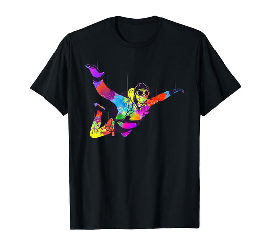 Cool Skydiving Art For Men Women Indoor Skydive Sky Diving T-Shirt