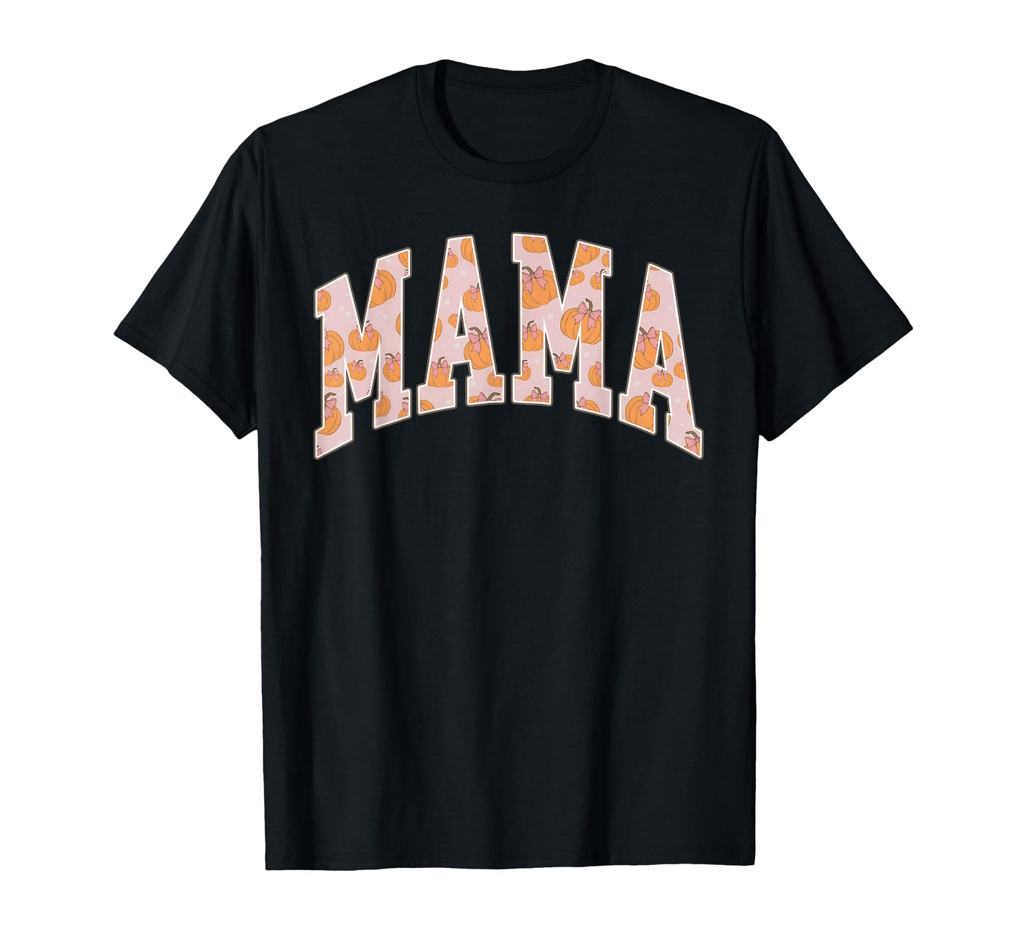 Mama Pumpkin Season Autumn Fall Y'all Leaves Thanksgiving T-Shirt