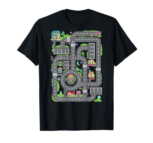 Play Cars On Dad's Back Shirt Funny Kids and Fathers Play T-Shirt