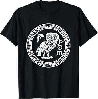 Owl of Athena Ancient Greek Mythology is Athena's Owl Greece T-Shirt