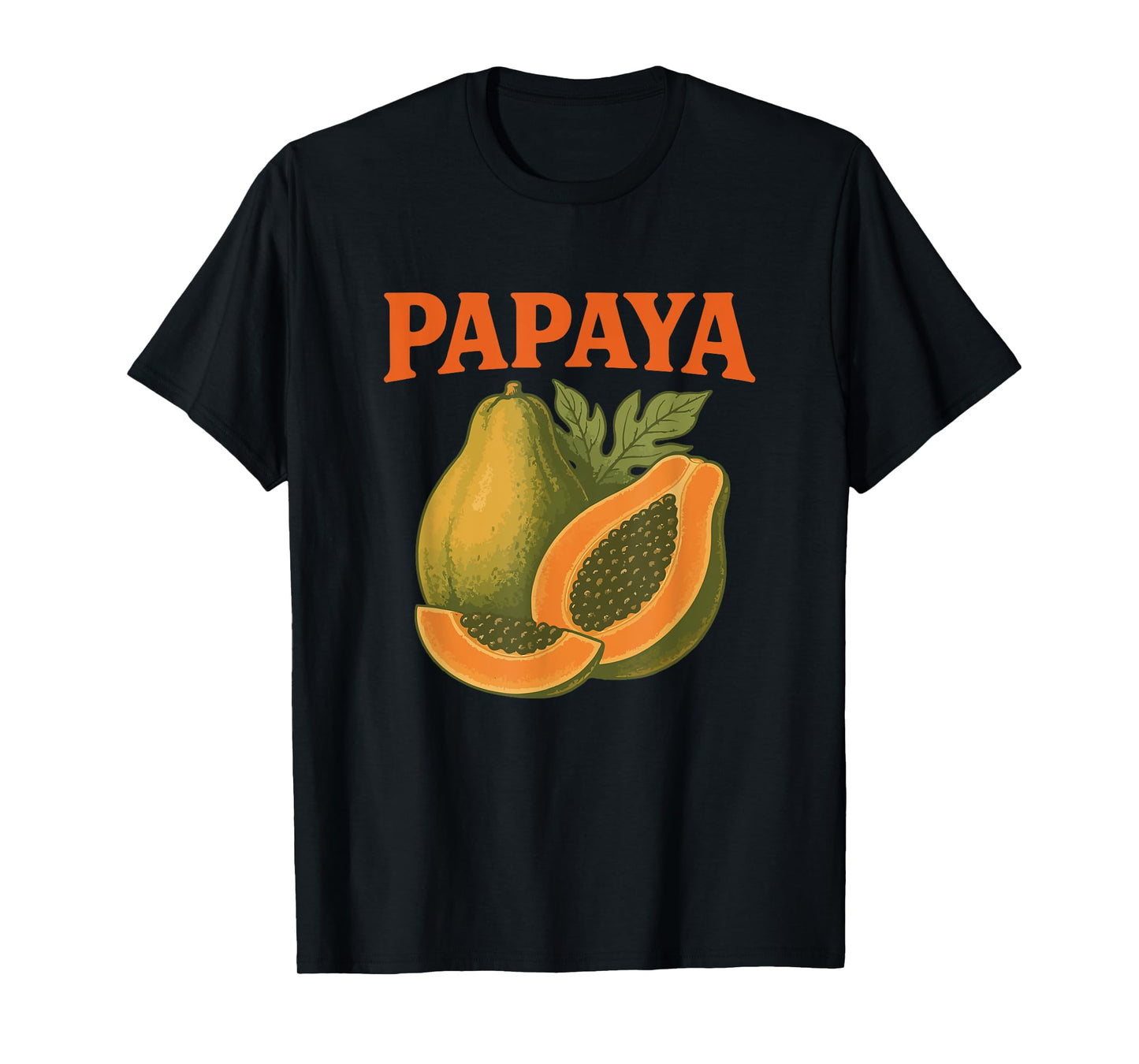 Papaya Retro Vintage Halloween Tropical Fruit Costume T-Shirt