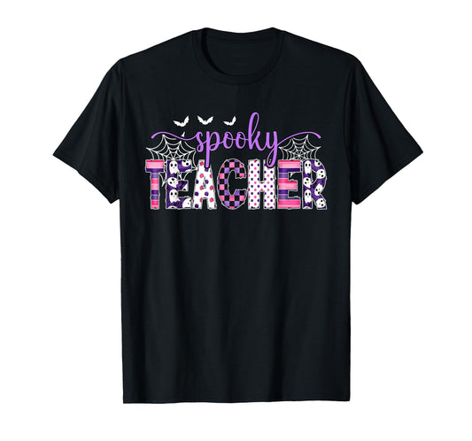 Spooky Teacher Halloween Costume Women Spooky Teacher T-Shirt