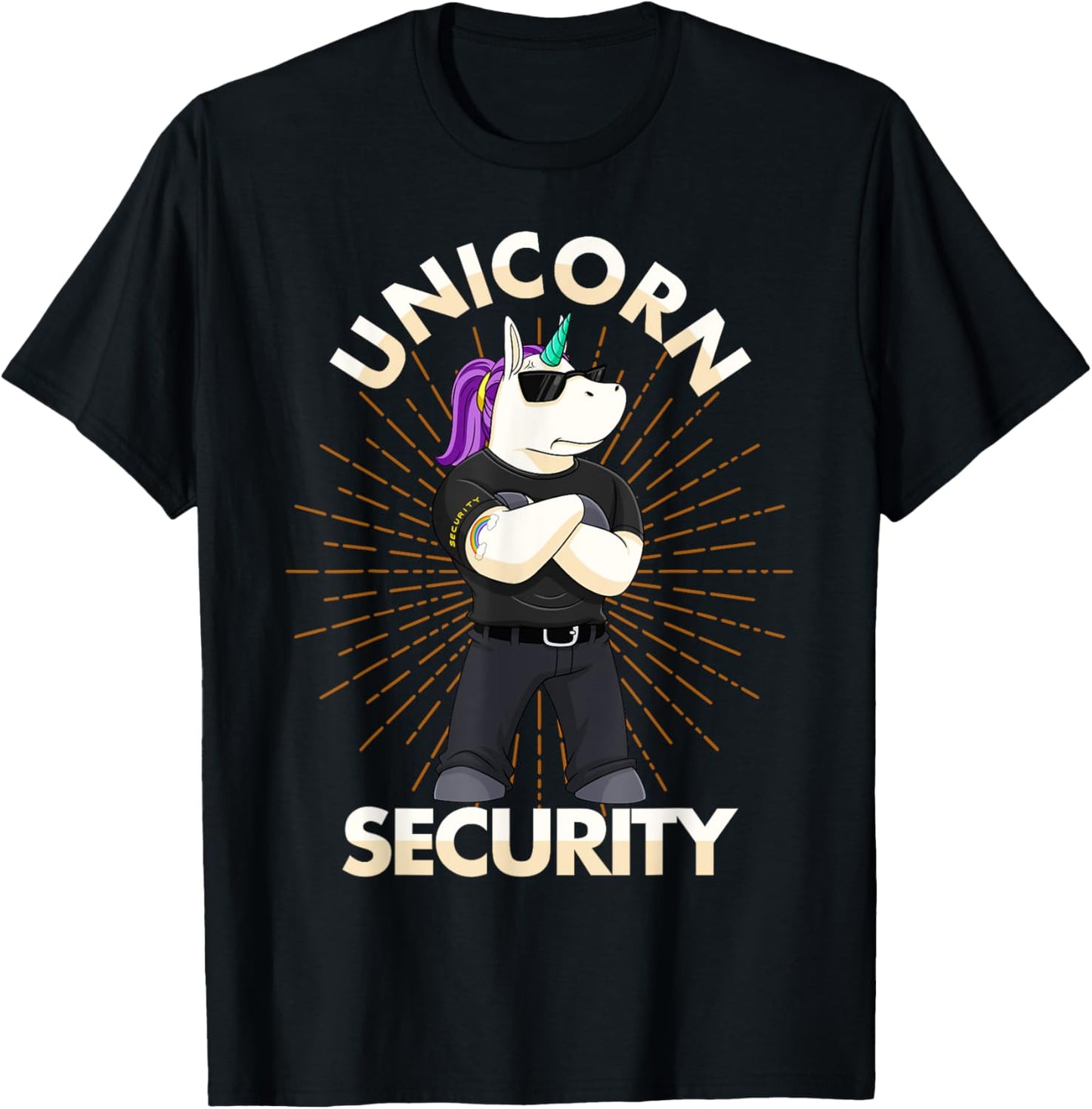 Unicorn Security Birthday Mens Boys Dad Gift T-Shirt