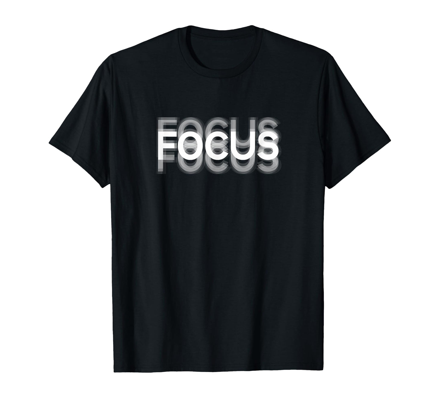 Kittens & Koffee Focus Optical Illusion Gift Double Take T-Shirt, Small, Black