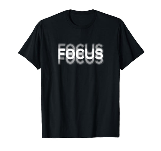 Kittens & Koffee Focus Optical Illusion Gift Double Take T-Shirt, Small, Black