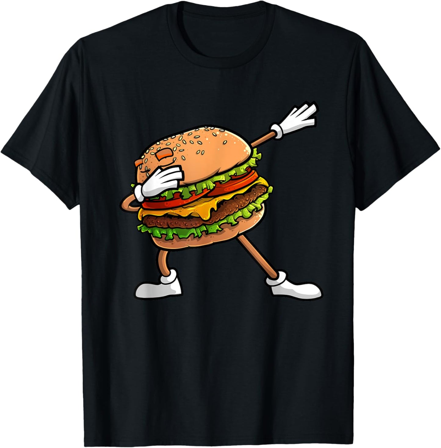 Funny Hamburger Art Kids Men Women Cheeseburger Lover T-Shirt