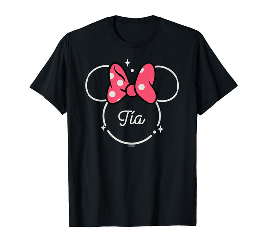 Disney Minnie Mouse Tía Aunt Head Icon Magic Día de la Madre T-Shirt