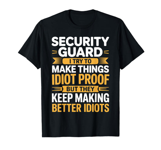 Security Guard Design for Men Women Bouncer Security Guard T-Shirt