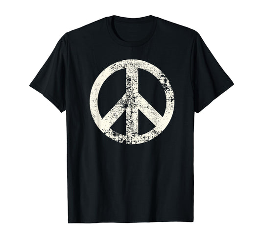 Peace Sign Bright Colorful Flowers 60's 70's Hippie Costume T-Shirt