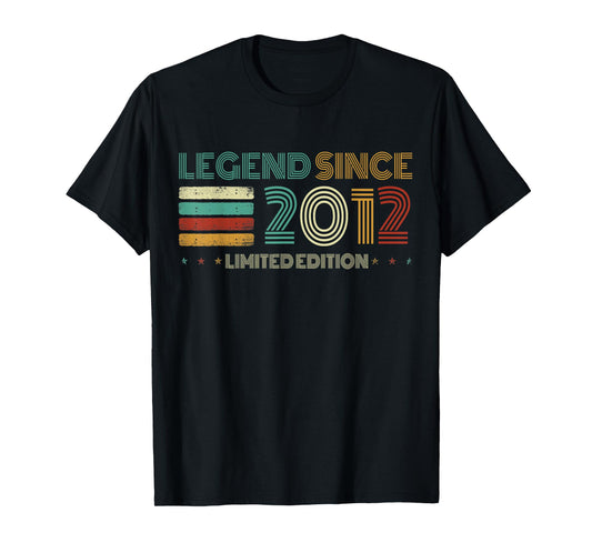 13 Years Old Legend Since 2012 13th Birthday T-Shirt
