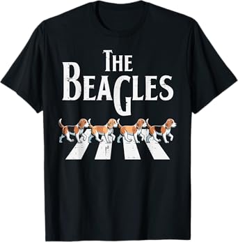 The Beagles Dogs Crossing Funny Saying Parody Men Women Kids T-Shirt