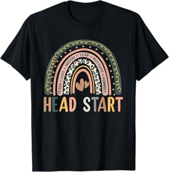 Head Start Rainbow Headstart Teacher First Day Of School T-Shirt