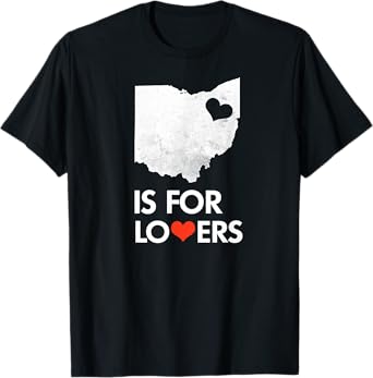 Throwback Vintage Ohio Is For Lovers T-Shirt Distressed T-Shirt
