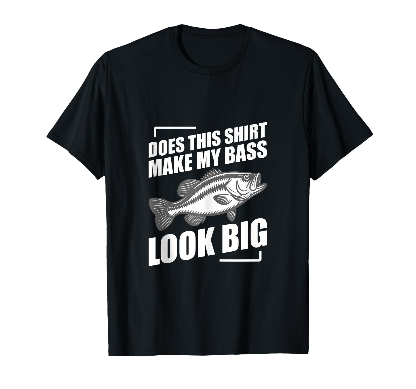 Does This Shirt Make My Bass Look Big Funny Fishing Tank Top