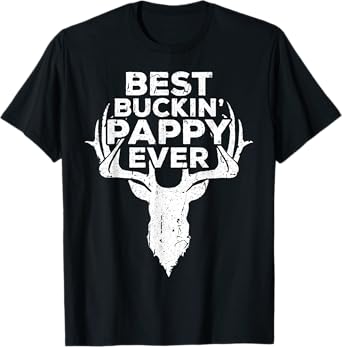 Best Buckin' Pappy Ever Shirt Men Hunting Fathers Day T-Shirt