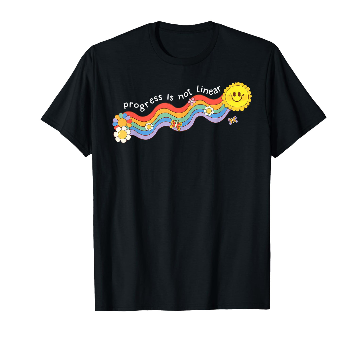 Progress Is Not Linear Teacher Life First Day Back To School T-Shirt