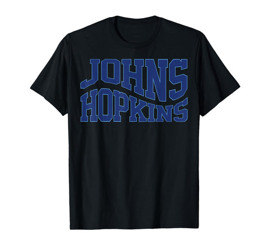 Vintage Johns C Hopkins Wave Text Name Hometown T-Shirt