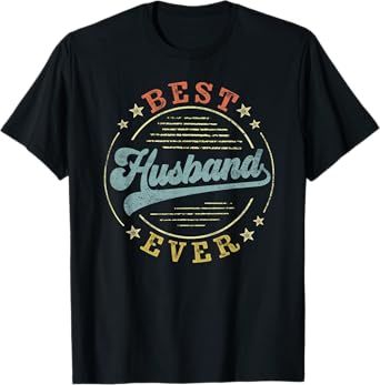 Best Husband Ever Father's Day Husband Gifts Vintage Emblem T-Shirt
