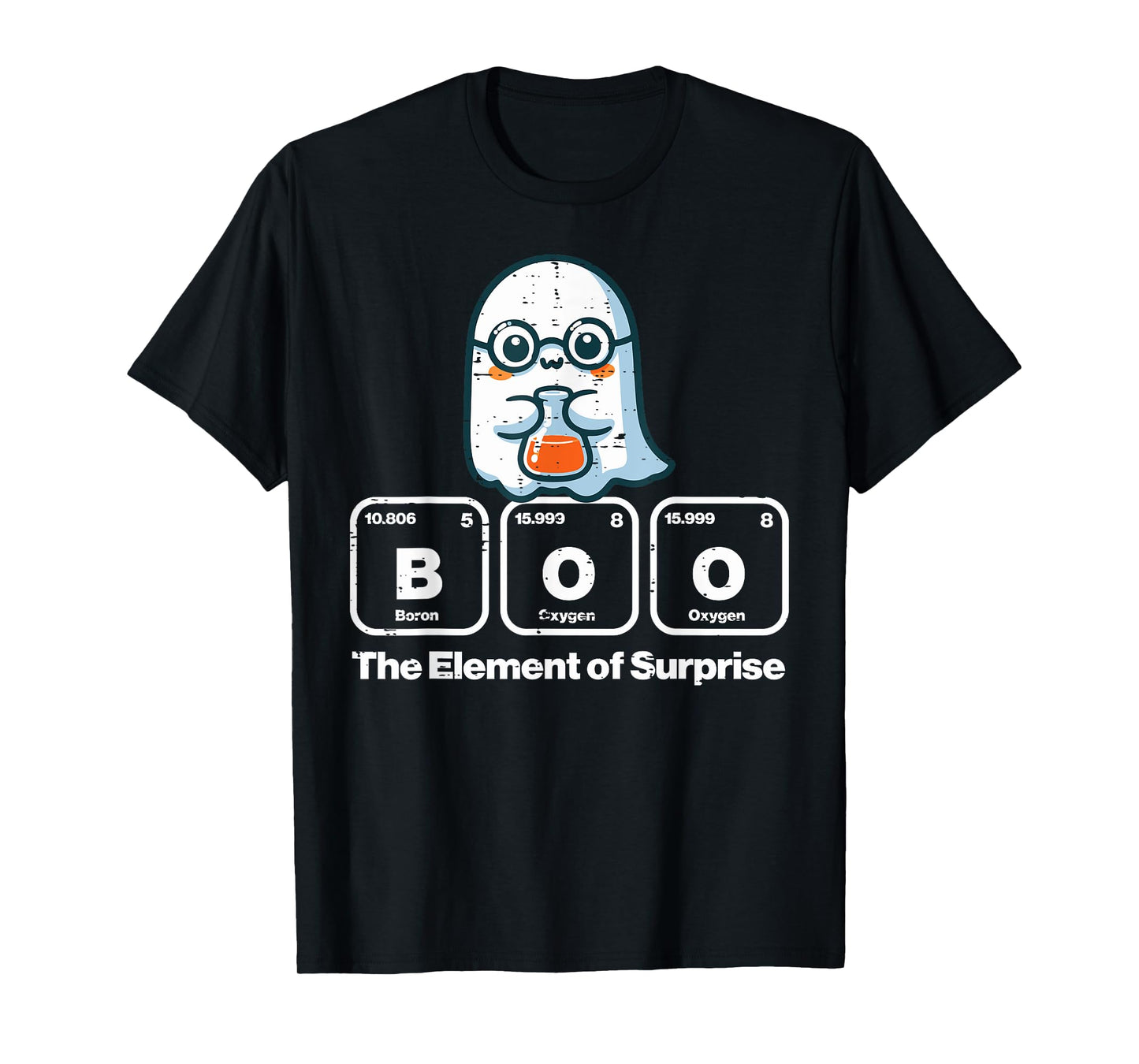 Halloween Ghost Boo Element Surprise Costume Men Women Kids T-Shirt