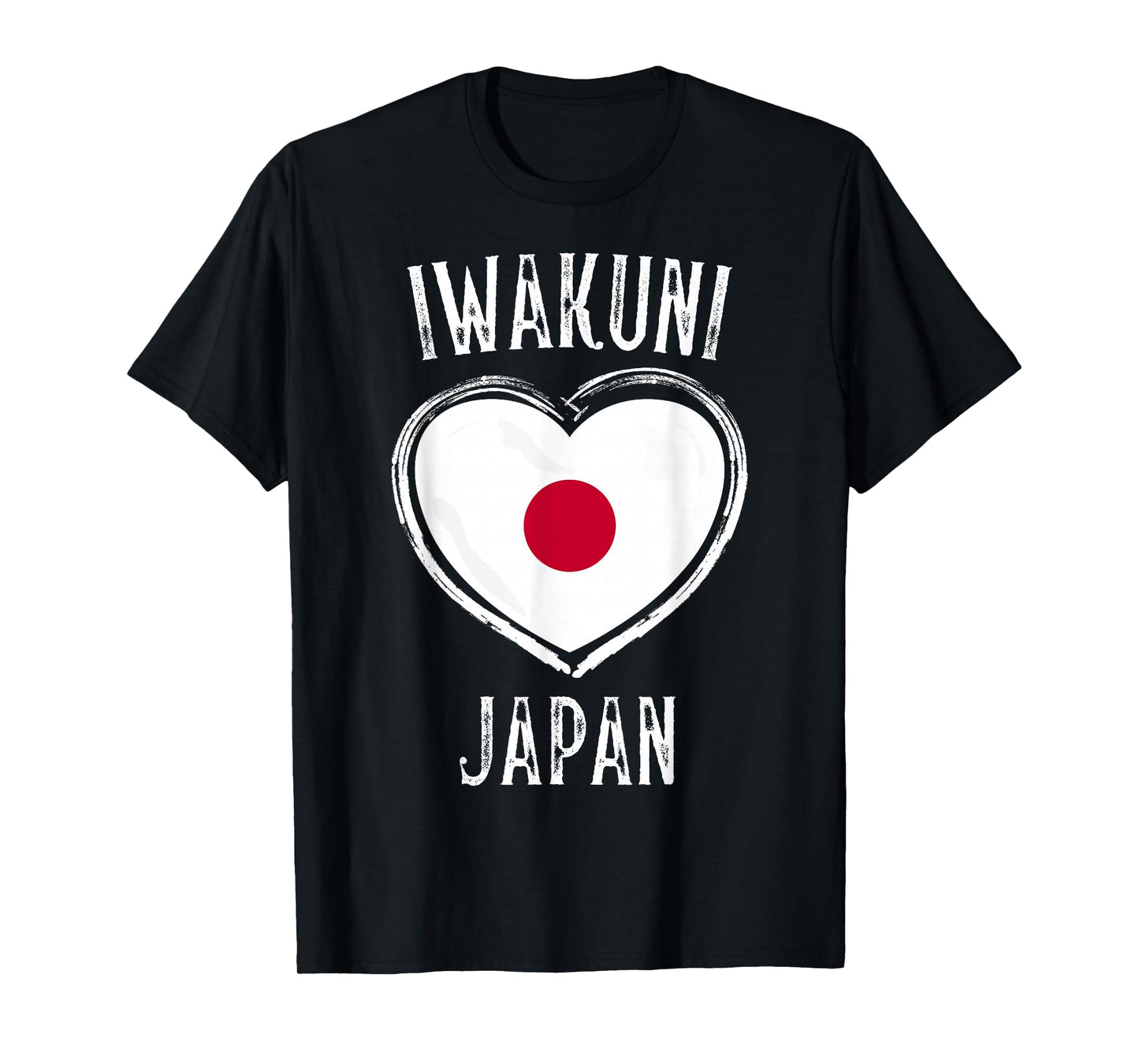 Japan Flag Heart Iwakuni City T-Shirt