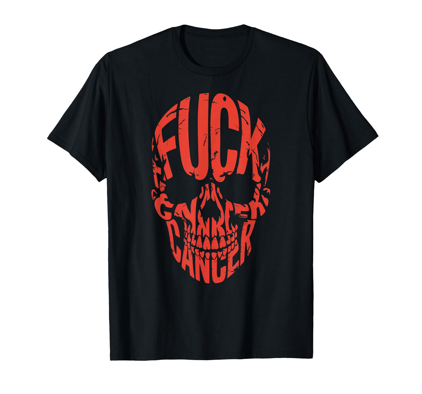 Fuck Cancer Skull Cancer Awareness Fight Cancer T-Shirt