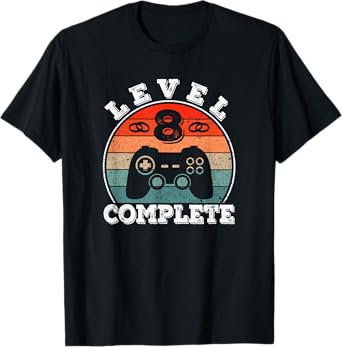 8 Years Marriage Anniversary 8 Year Married Level 8 Complete T-Shirt