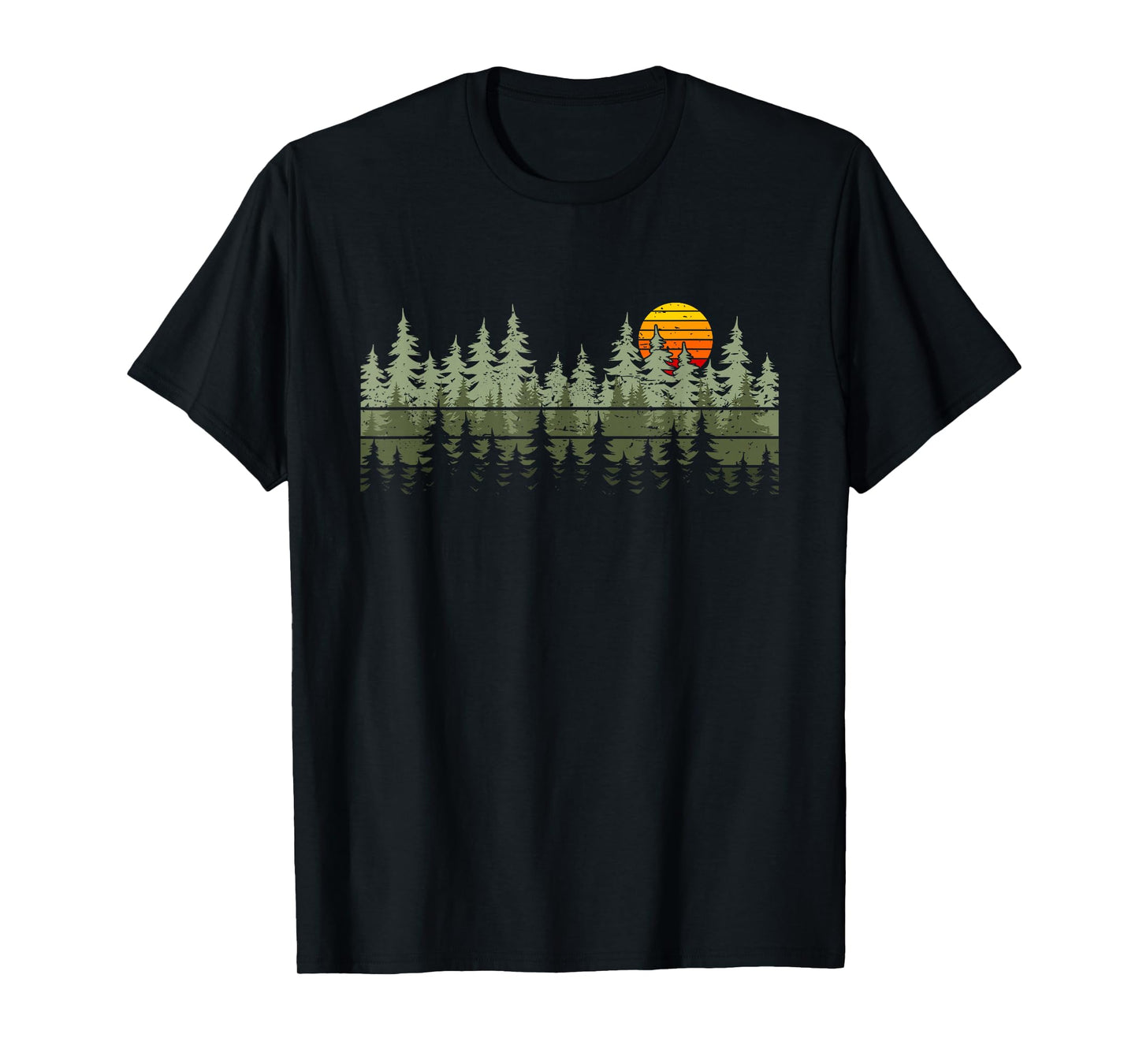 Trees Wildlife Nature Vintage Forest T-Shirt