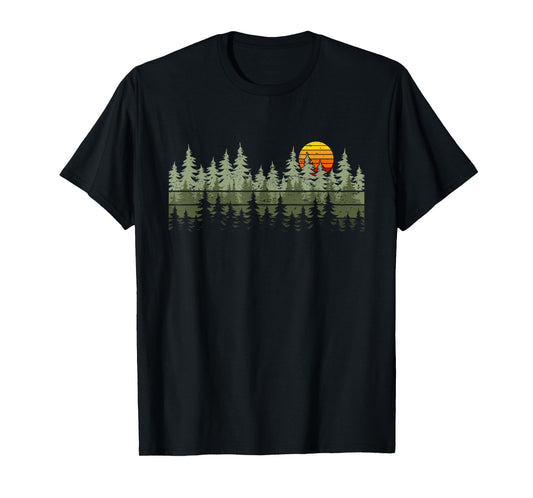 Trees Wildlife Nature Vintage Forest T-Shirt
