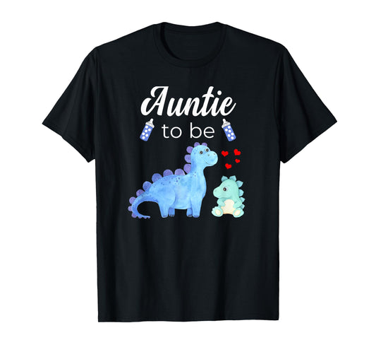 Auntie To Be Dinosaur Baby Shower For Boy T-Shirt