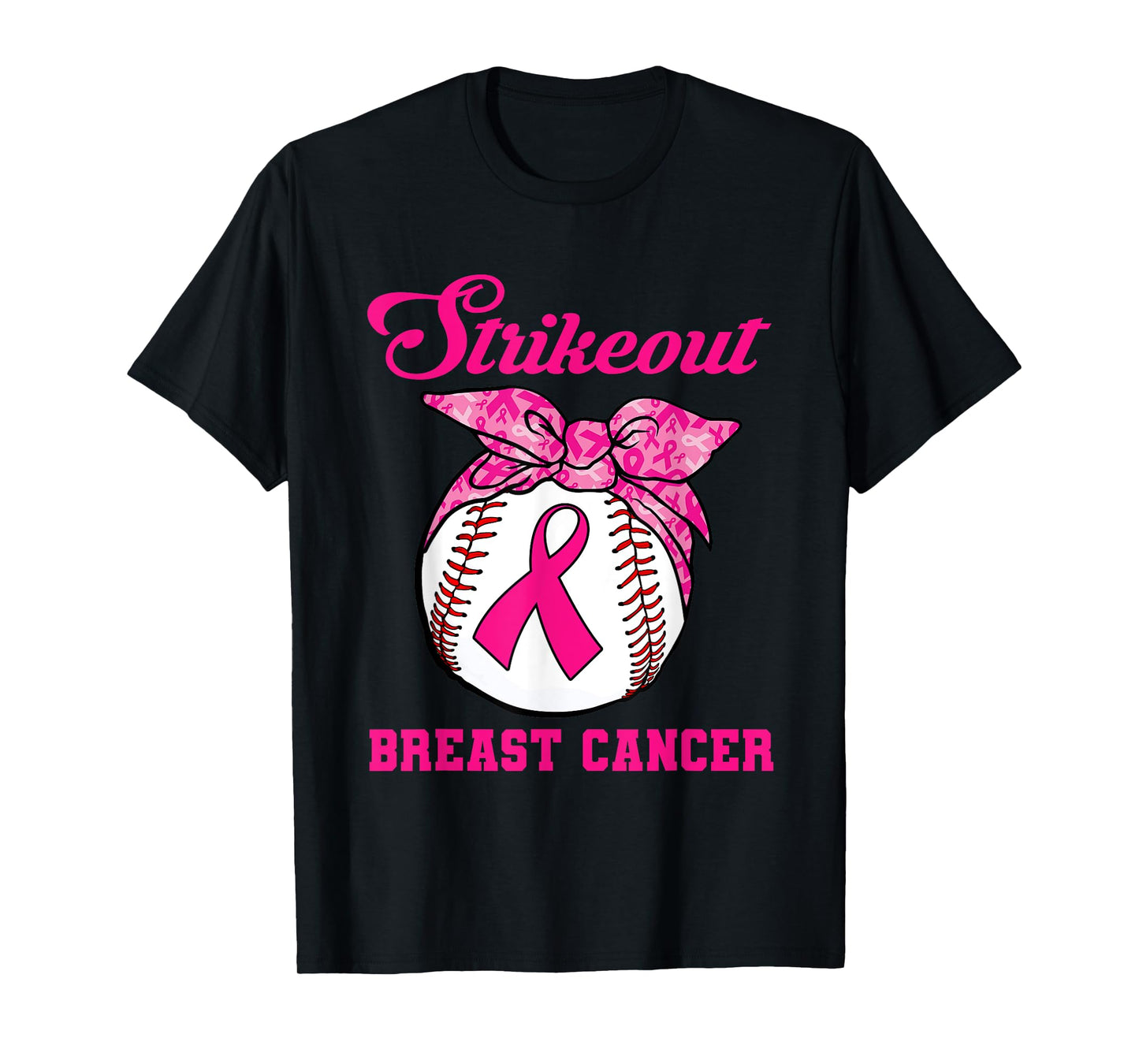Strike Out Breast Cancer Awareness Baseball Fighters T-Shirt