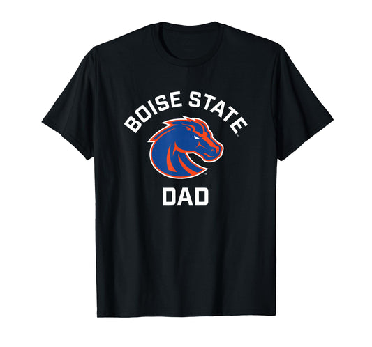 Boise State University BSU Broncos Arched Dad T-Shirt