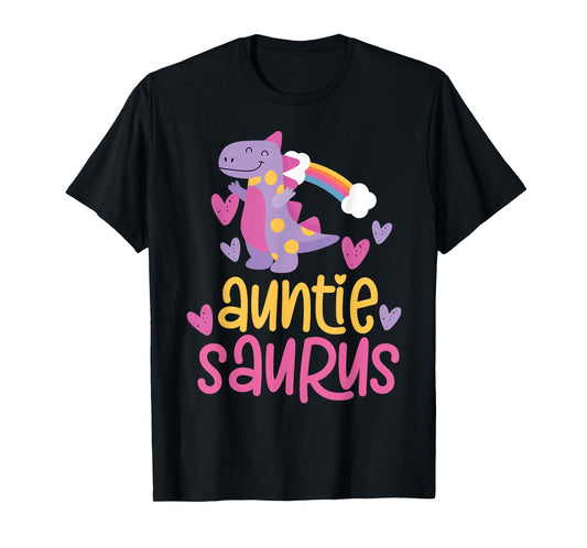 Auntie Saurus Rex Dinosaur Aunt T-Shirt