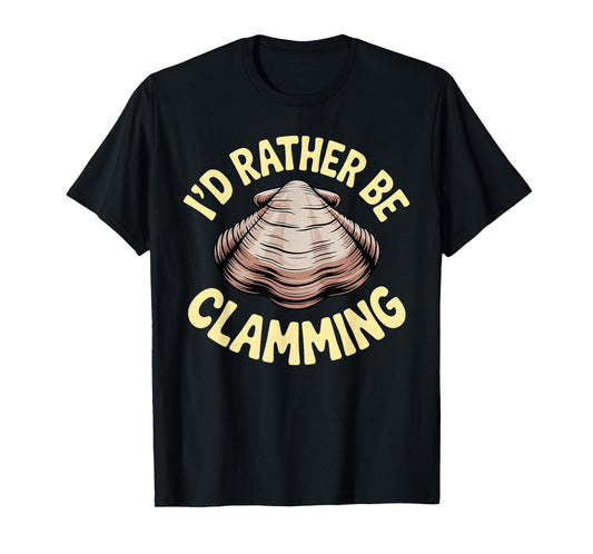 Clam Digging Costume Art for Men Women Boys Girls Clamming T-Shirt