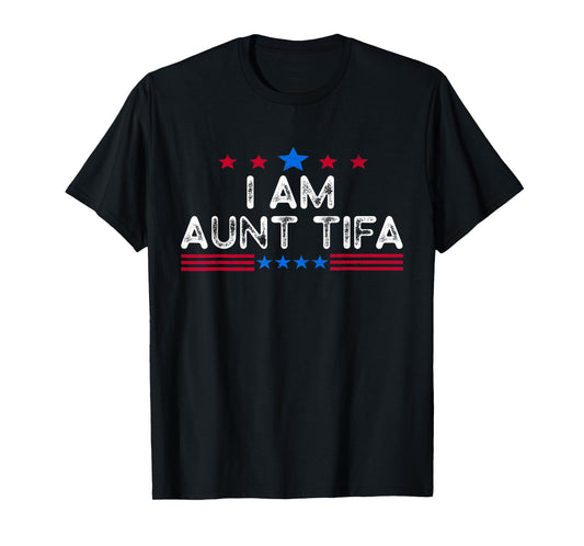 Funny Grunge I Am Aunt Tifa Vintage T-Shirt