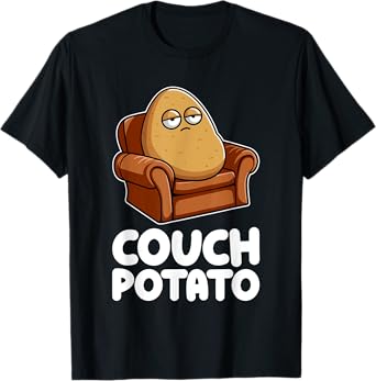 Potato Lazy Tired Vegetable Food Humor Funny Pun Dad Mom T-Shirt