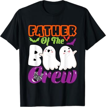 Father Of Boo Halloween Crew Costume Boo Ghost Lover Family T-Shirt