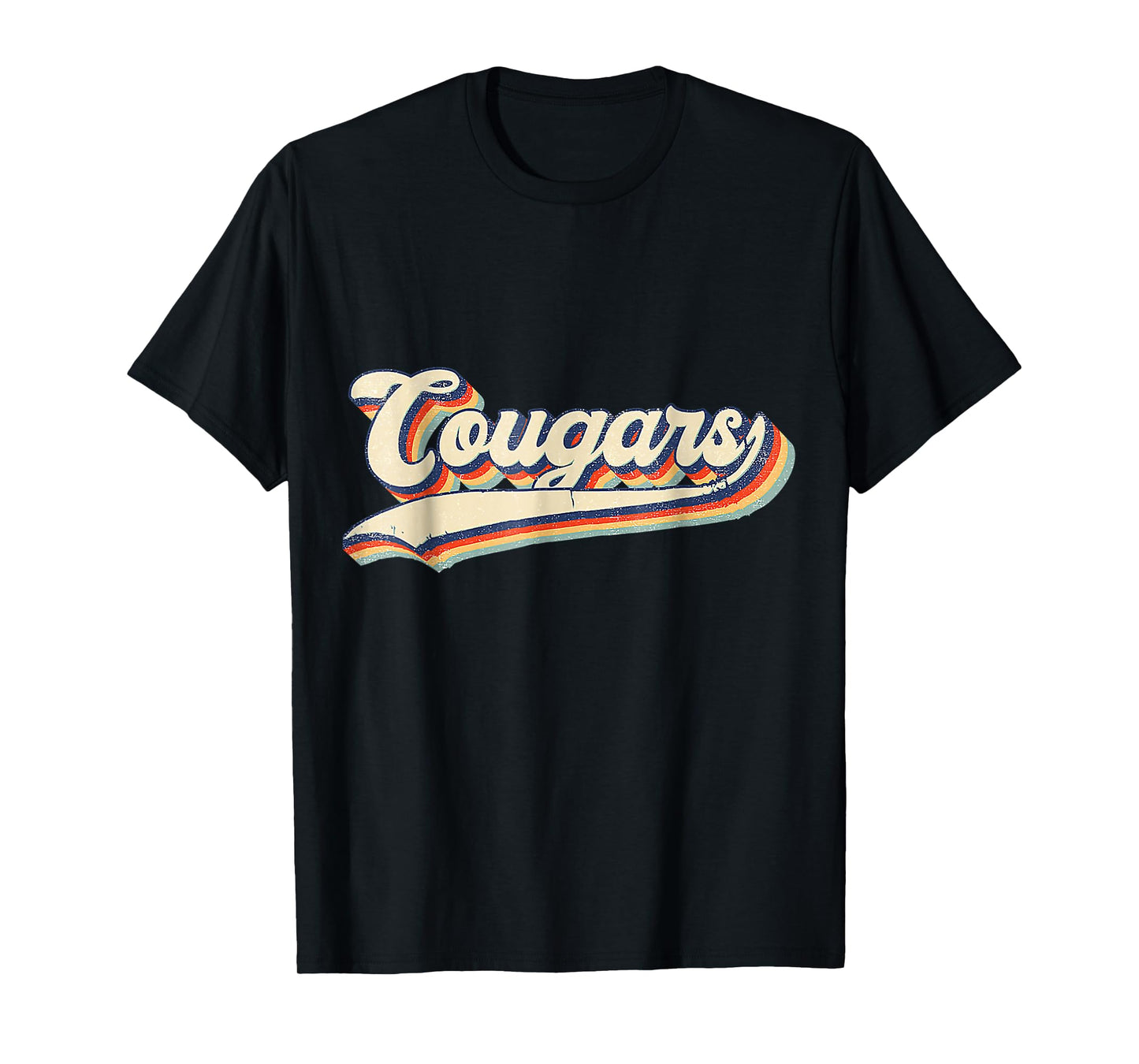 Cougars Sports Name Vintage For Men Women Boys Girls T-Shirt